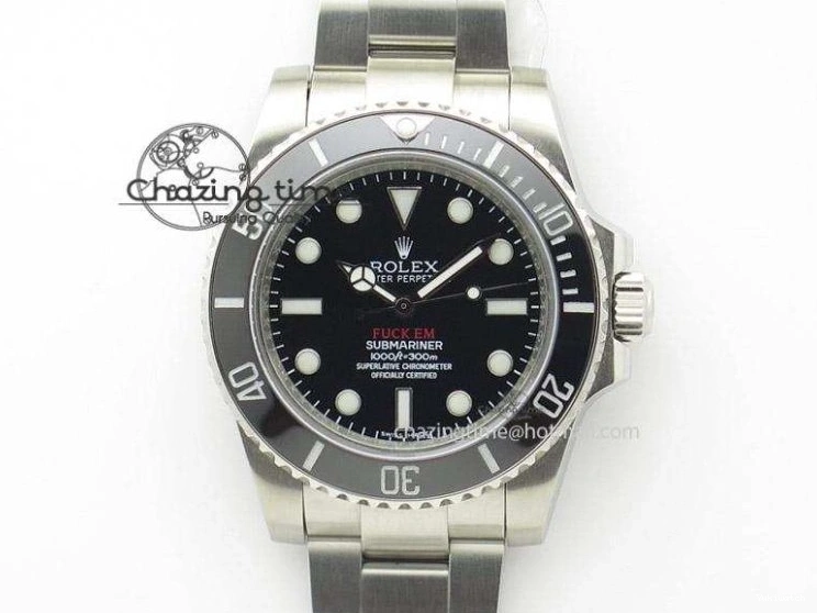Ceramic Edition 40mm White Dial Submariner Painting White on Best Strap SA3135 Rubber 5GF 0104